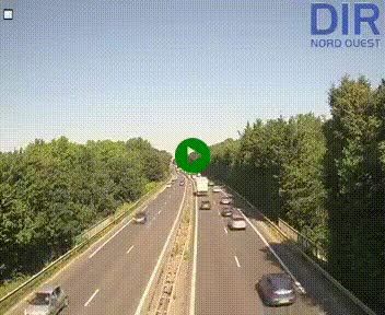 Webcam sur le périphérique de Caen (N814) à l'est de la ville, à Mondeville hauteur de la sortie 2, Presqu'île-Rives de l'Orne, au bout de l'autoroute A13