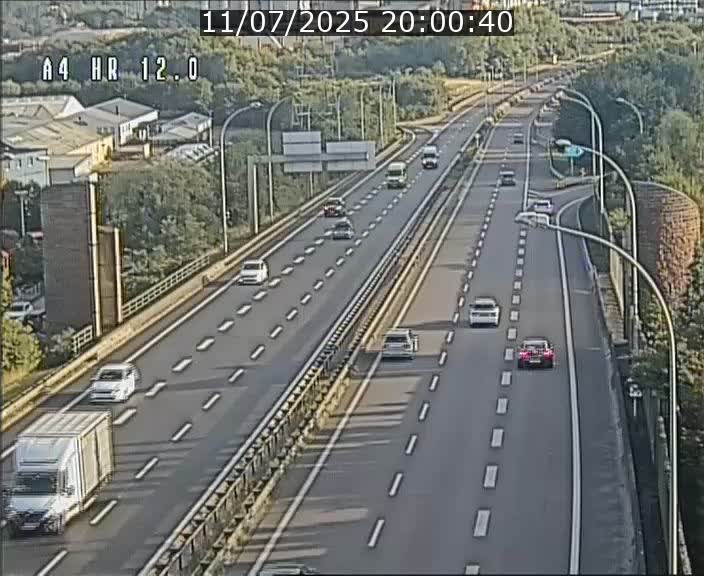 Traffic live webcam Luxembourg Jonction Foetz - A4 - BK 12.0 - direction Esch sur Alzette