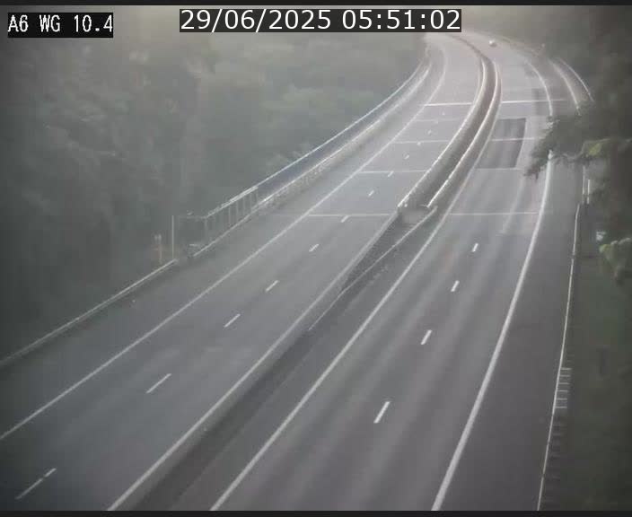 Traffic live webcam Luxembourg Mamer - A6 - BK 10.4 - direction Luxembourg/France/Allemagne