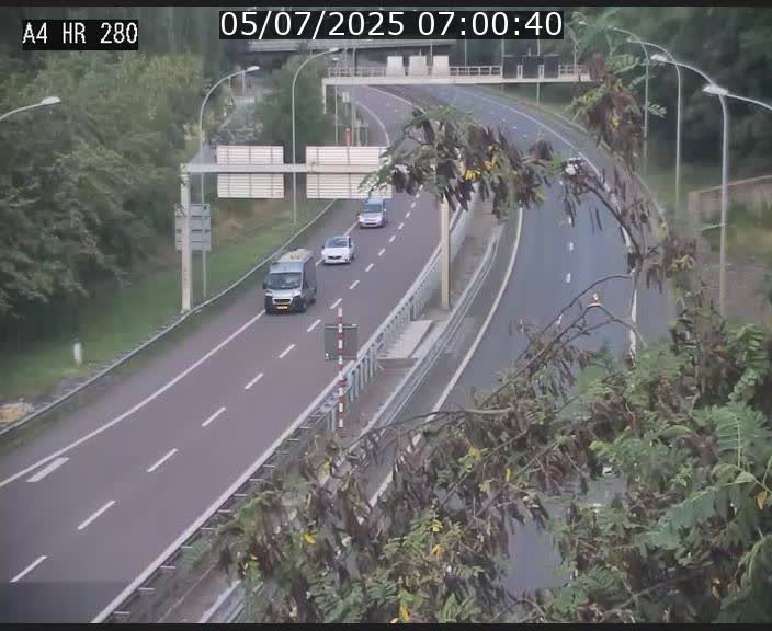 Webcam traffic A4 Luxembourg - BK 0.2 - P+R Bouillon (direction Luxembourg)