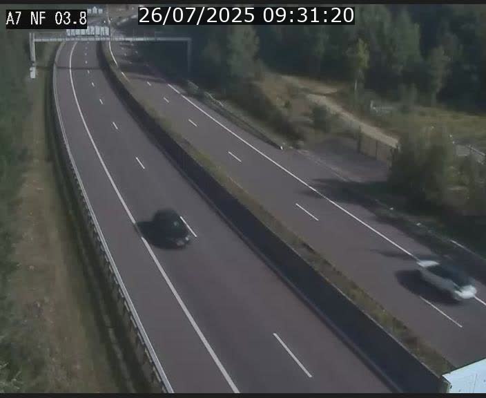 Webcam autoroute A7 au Luxembourg à la sortie du Tunnel Stafelter vers le Nord