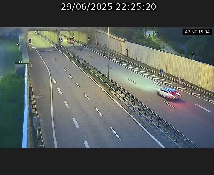 Caméra trafic Luxembourg - A7, Tunnel Mersch, entrée sud, direction Ettelbruck