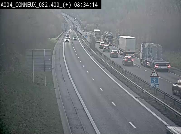 Webcam à hauteur de Conneux sur l'E411 en direction du sud de la Belgique