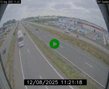 Webcam sur la N165 à hauteur de Caudan, dans le Morbihan.