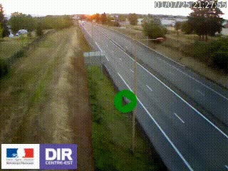 Webcam à Mably, à proximité de Roanne en direction de Moulins sur la N7