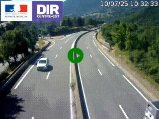 Caméra sur la Nationale 90 (N90) à La Léchère, en direction et à proximité d'Albertville