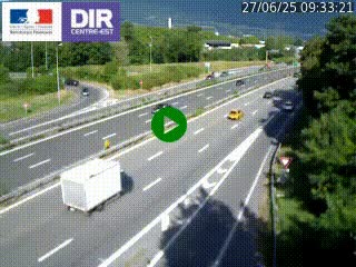 Caméra routière à hauteur de la sortie 15 Chambéry-centre au PK 4,103 en direction d'Albertville