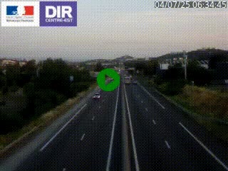 Caméra autoroute à Saint-Etienne (Les Littes) à hauteur du Ikea Saint-Etienne sur l'A72 en direction de Roanne