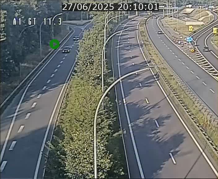 Traffic live webcam Luxembourg Senningerberg - A1 direction Allemagne - BK 11.3