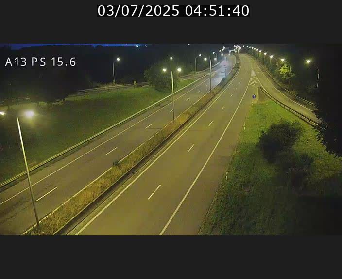 Traffic live webcam Luxembourg Kayl - A13 direction Dudelange - BK 15.6