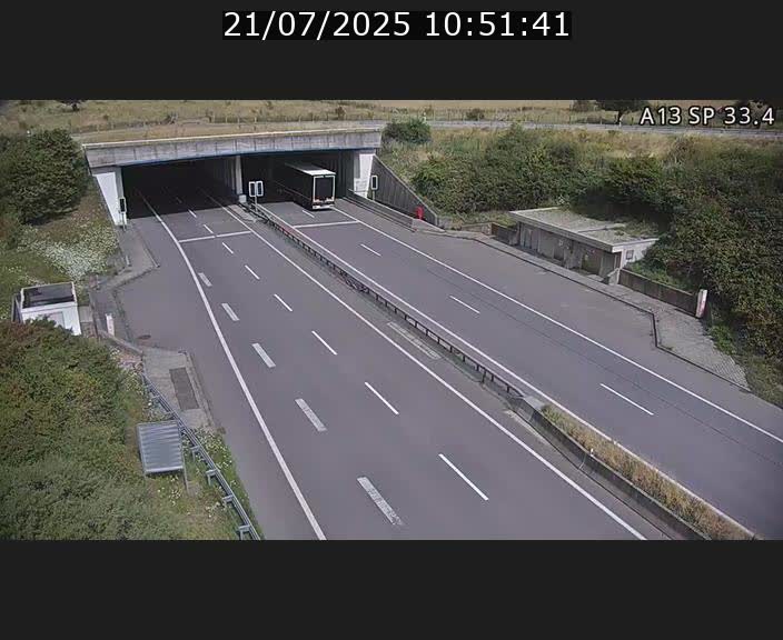 Webcam trafic sur A13 à hauteur d'Altwies en direction de Mondorf-les-bains et en provenance de l'Allemagne