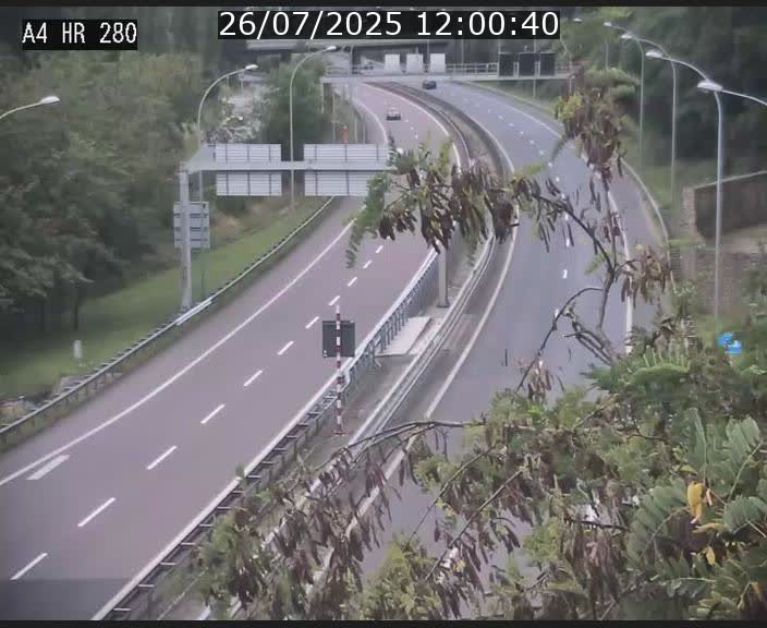 Webcam traffic A4 Luxembourg - BK 0.2 - P+R Bouillon (direction Luxembourg)