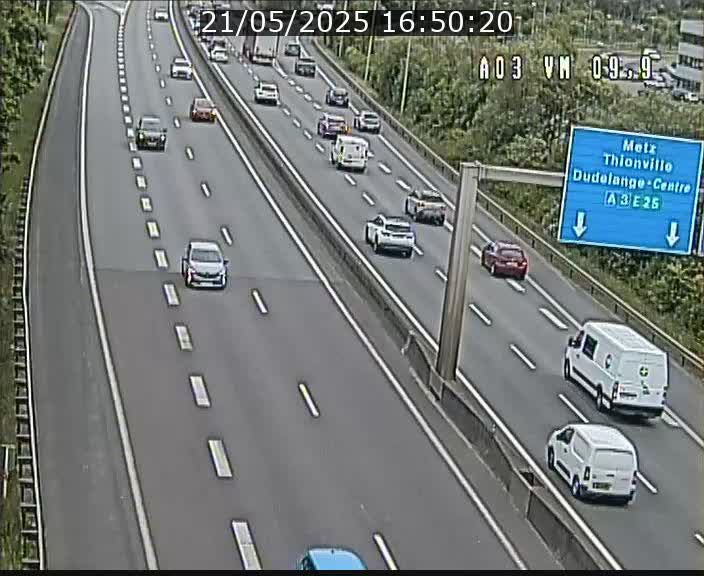 Webcam Autoroute à la Croix de Bettembourg - A3 - BK 9.9 - direction France
