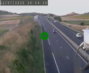 Caméra autoroute A75 à hauteur de Le Crest, en direction de Montpellier