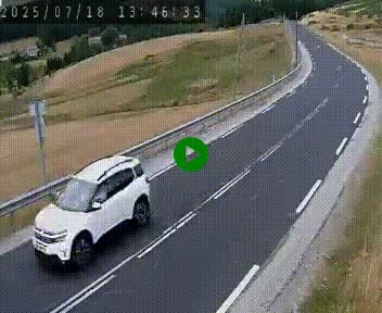 Webcam routière au niveau du col de la Chavade en Ardèche, sur la N102 à 1266 mètres d'altitude