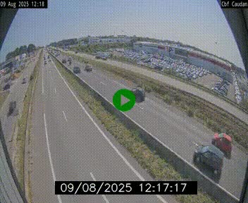 Webcam sur la N165 à hauteur de Caudan, dans le Morbihan.