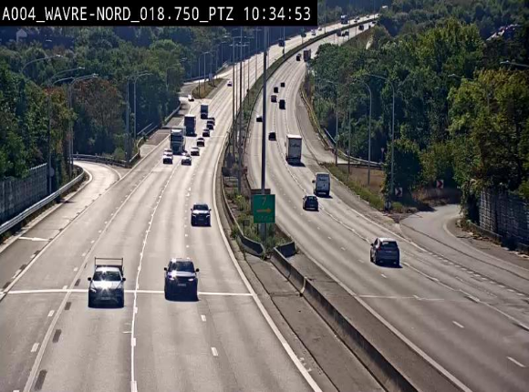 Webcam traffic E411(A4) - BK 18.7 - Bierges (Wavre Nord)
