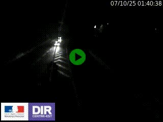 Caméra autoroute sur A6 - Valvert, près de Lyon, en direction de Paris, à hauteur de la sortie 36 Porte du Valvert
