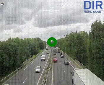 Webcam sur le périphérique de Caen (N814) à l'est de la ville, à Mondeville hauteur de la sortie 2, Presqu'île-Rives de l'Orne, au bout de l'autoroute A13