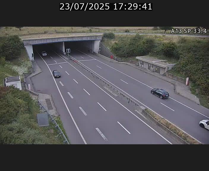 Webcam trafic sur A13 à hauteur d'Altwies en direction de Mondorf-les-bains et en provenance de l'Allemagne