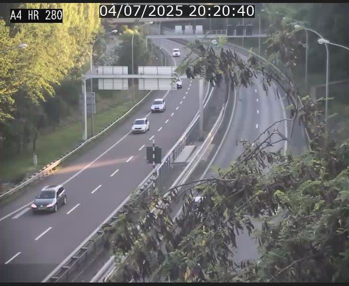 Webcam traffic A4 Luxembourg - BK 0.2 - P+R Bouillon (direction Luxembourg)