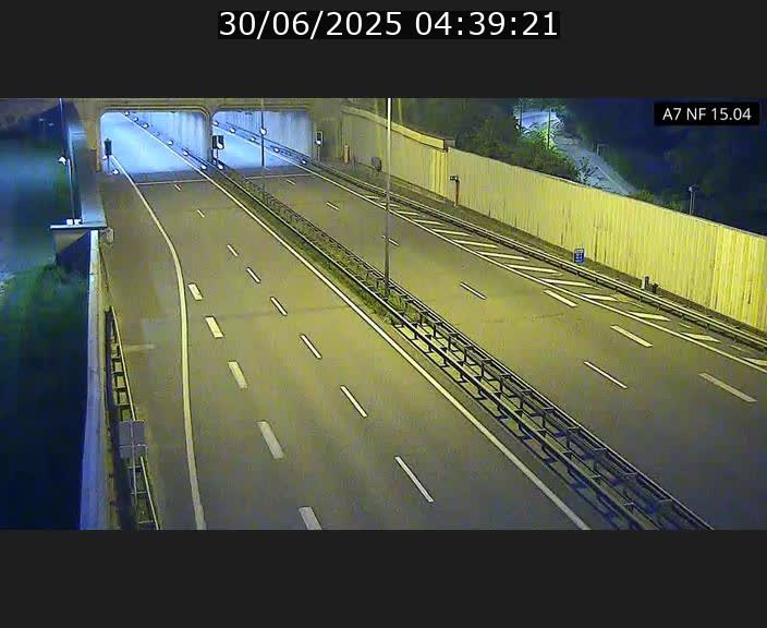 Caméra trafic Luxembourg - A7, Tunnel Mersch, entrée sud, direction Ettelbruck