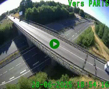 Clone of Caméra routière sur l'autoroute A20 au nord de Limoges, à la jonction avec la N520. Vue orientée vers Paris