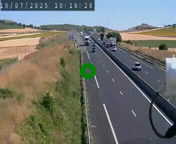 Caméra autoroute A75 à hauteur de Le Crest, en direction de Montpellier