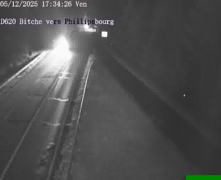 Webcam sur la D620, sur le contournement de Bitche. Vue orientée vers Philippsbourg