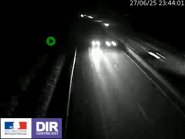 Webcam sur le contournement de Valence, sur la Nationale 7, à la jonction avec la N532, caméra orientée vers Grenoble