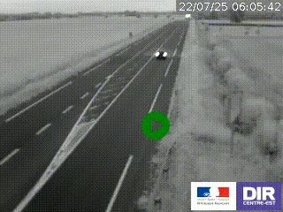 Webcam routière sur la RN7 à hauteur de Toulon-sur-Allier, entre Moulins et Vichy