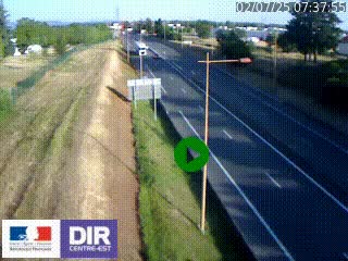 Webcam à Mably, à proximité de Roanne en direction de Moulins sur la N7