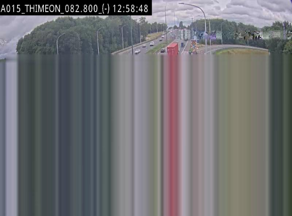 Caméra trafic Belgique - Thiméon - E42, jonction avec A54 (E420) direction La Louvière/Charleroi - BK 82.82