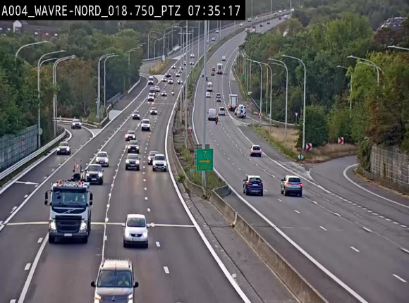 Webcam traffic E411(A4) - BK 18.7 - Bierges (Wavre Nord)
