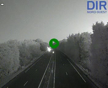 Webcam sur le périphérique de Caen (N814) à l'est de la ville, à Mondeville hauteur de la sortie 2, Presqu'île-Rives de l'Orne, au bout de l'autoroute A13