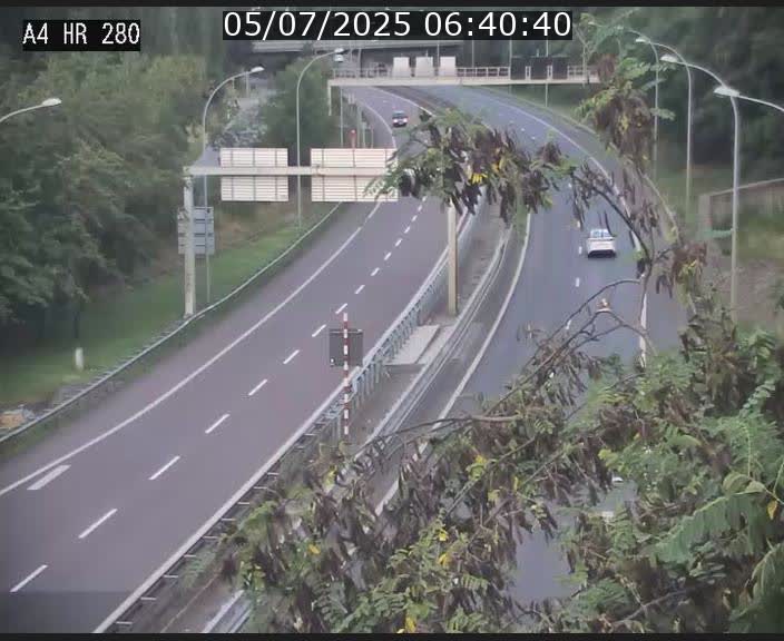 Webcam traffic A4 Luxembourg - BK 0.2 - P+R Bouillon (direction Luxembourg)
