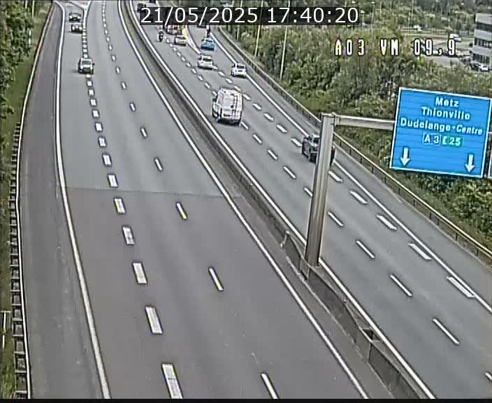 Webcam Autoroute à la Croix de Bettembourg - A3 - BK 9.9 - direction France
