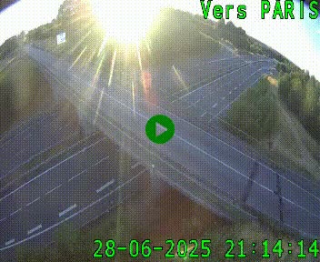 Clone of Caméra routière sur l'autoroute A20 au nord de Limoges, à la jonction avec la N520. Vue orientée vers Paris