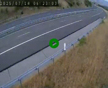 Caméra autoroutière France - A75, Engayresque, entre Millau et Séverac-le-Chateau, en direction de Montpellier
