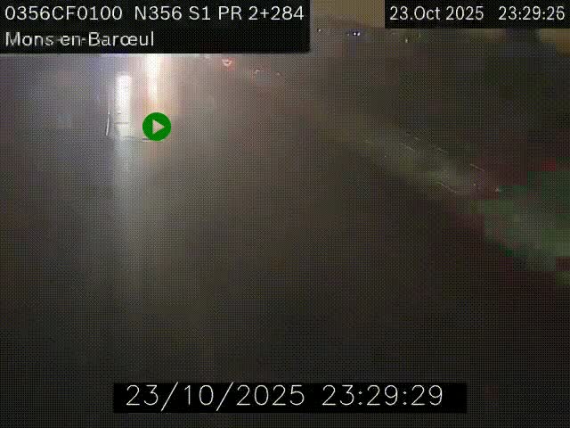 Webcam à l'entrée de Lille en direction du périphérique, à proximité de Mons-en-Baroeul sur la N356