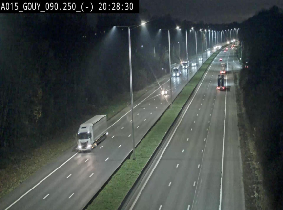 Webcam autoroute Belgique - Gouy-lez-piéton - E42 - BK 90.3