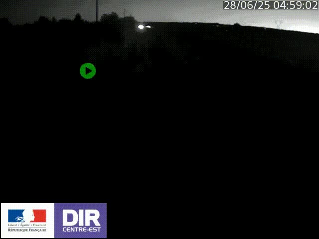 Webcam sur le contournement de Valence, sur la Nationale 7, à la jonction avec la N532, caméra orientée vers Grenoble
