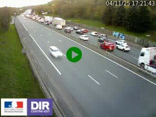 Webcam routière à Saint-Etienne-Terrenoire sur la RN88 avant la jonction entre l'A72 et le Boulevard Périphérique de Saint-Etienne