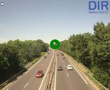 Webcam sur le périphérique de Caen (N814) à l'est de la ville, à Mondeville hauteur de la sortie 2, Presqu'île-Rives de l'Orne, au bout de l'autoroute A13
