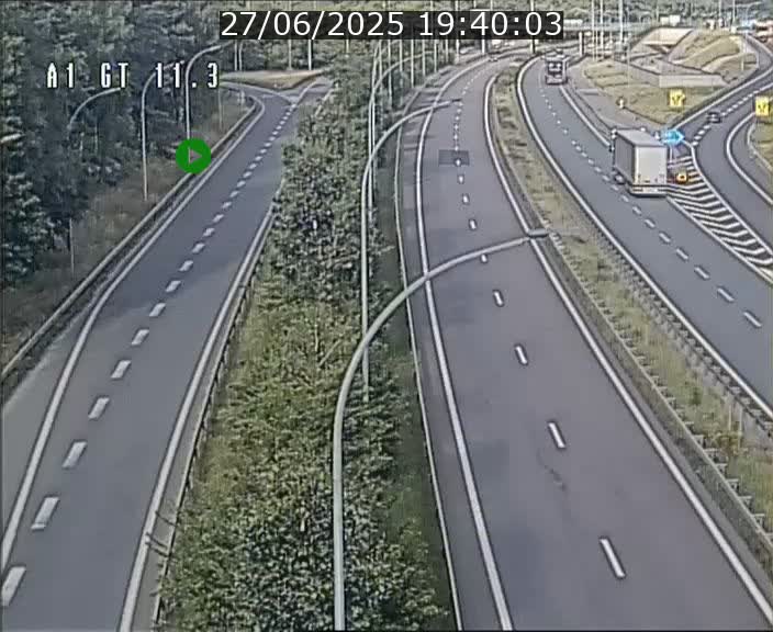 Traffic live webcam Luxembourg Senningerberg - A1 direction Allemagne - BK 11.3