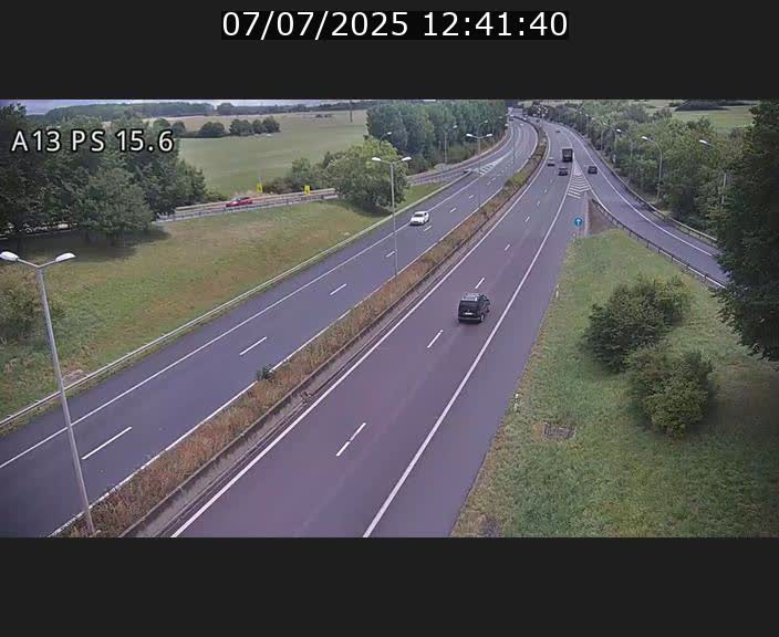 Traffic live webcam Luxembourg Kayl - A13 direction Dudelange - BK 15.6
