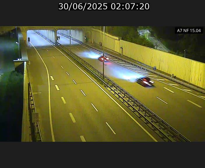 Caméra trafic Luxembourg - A7, Tunnel Mersch, entrée sud, direction Ettelbruck