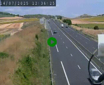 Caméra autoroute A75 à hauteur de Le Crest, en direction de Montpellier