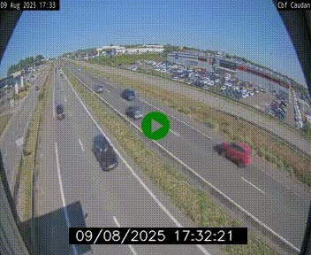 Webcam sur la N165 à hauteur de Caudan, dans le Morbihan.