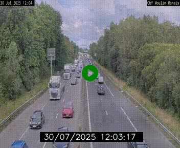 Webcam sur le périphérique de Nantes (N844) entre la Porte de Saint-Luce et la Porte d'Anjou, à l'est de la ville